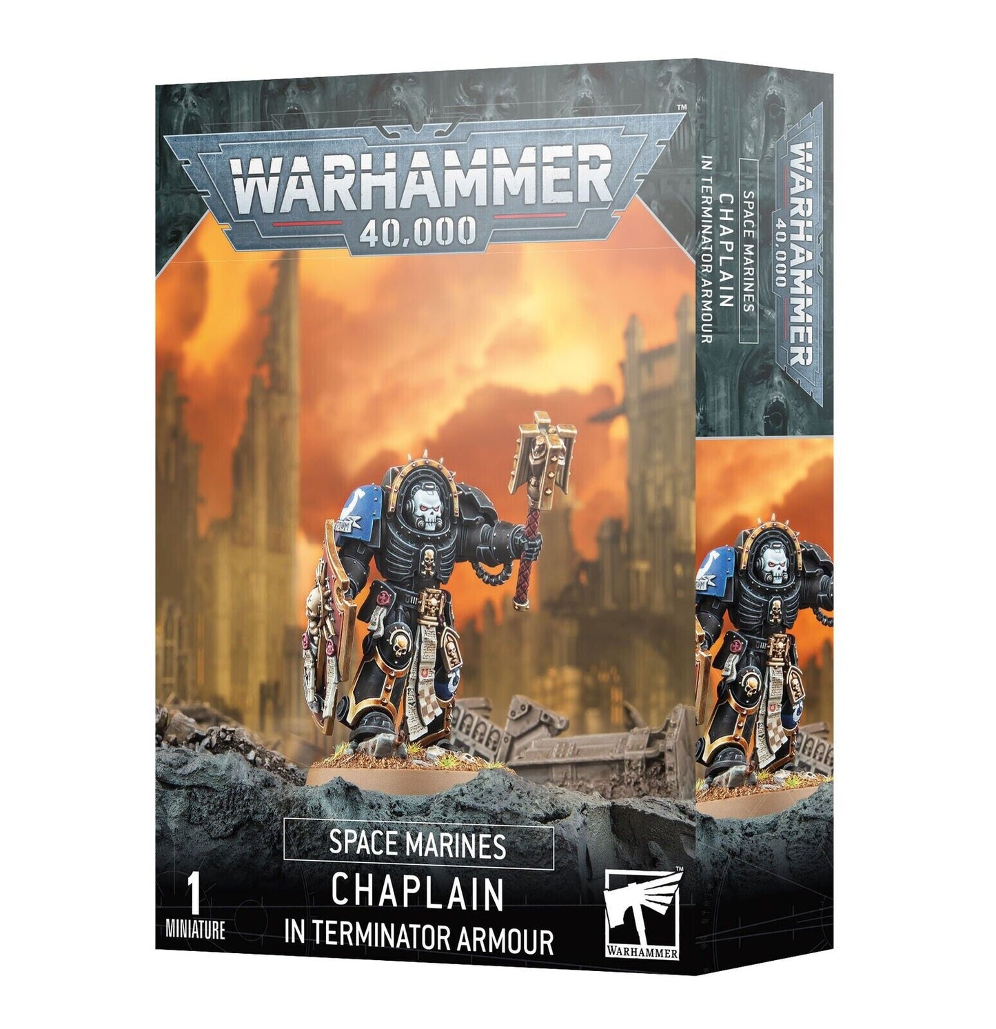 Games Workshop Warhammer 40K SPACE MARINES CHAPLAIN IN TERMINATOR ARMOUR - NEW