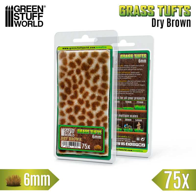 Grass Tufts 6mm Dry Brown