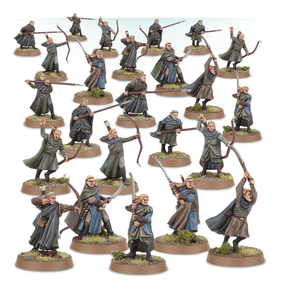 LoTR Lothlorien Wood Elf Warriors Middle Earth Strategy Battle Game