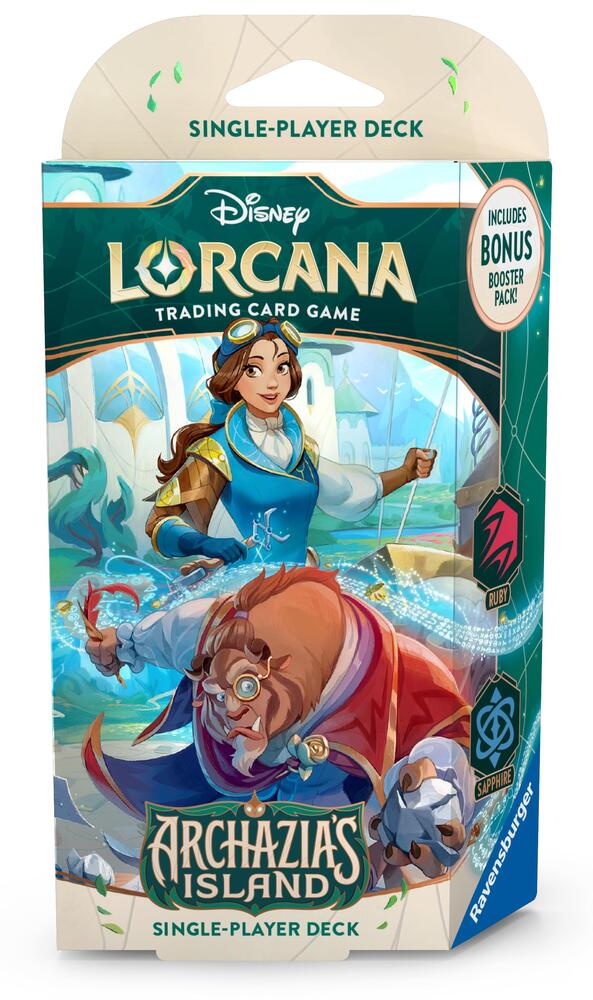 Disney Lorcana TCG: Archazia's Island Single Player Deck: Ruby & Sapphire Belle & Beast