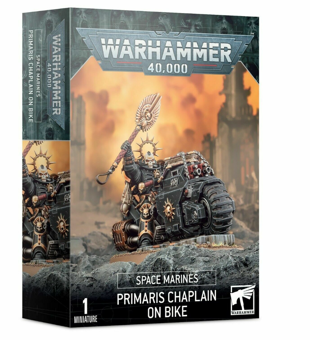 Space Marines Chaplain on Bike