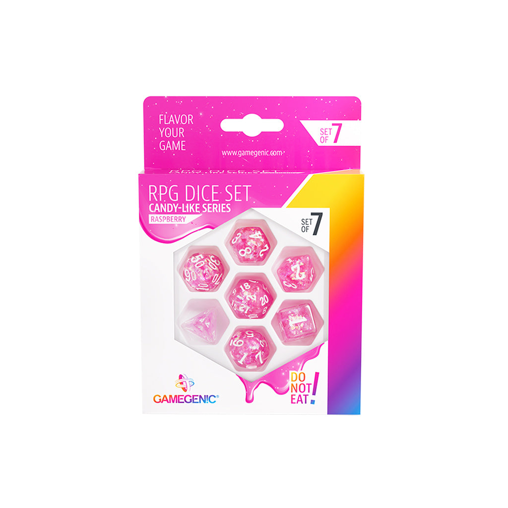 Gamegenic Candy-like Series - Raspberry - RPG Dice Set (7pcs)