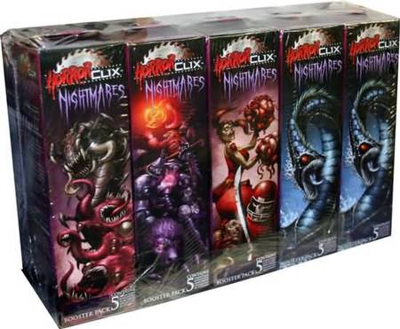 Horrorclix Nightmares Sealed Brick of 10 Booster Packs