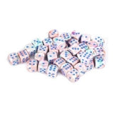 Chessex Festive Pop Art/Blue 12mm D6 Dice Block (36)