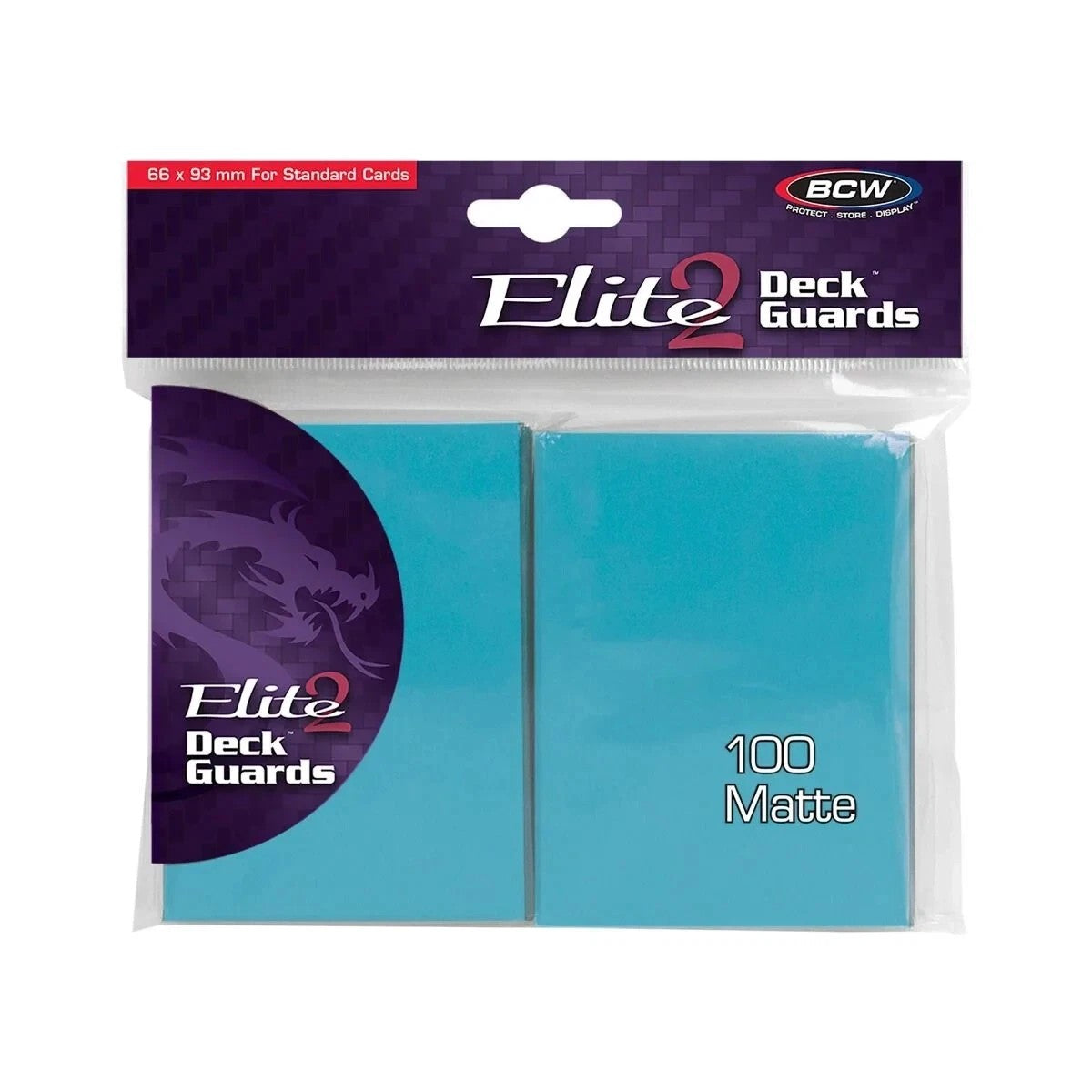 BCW Elite 2 Deck Guard 100 - Azure Matte