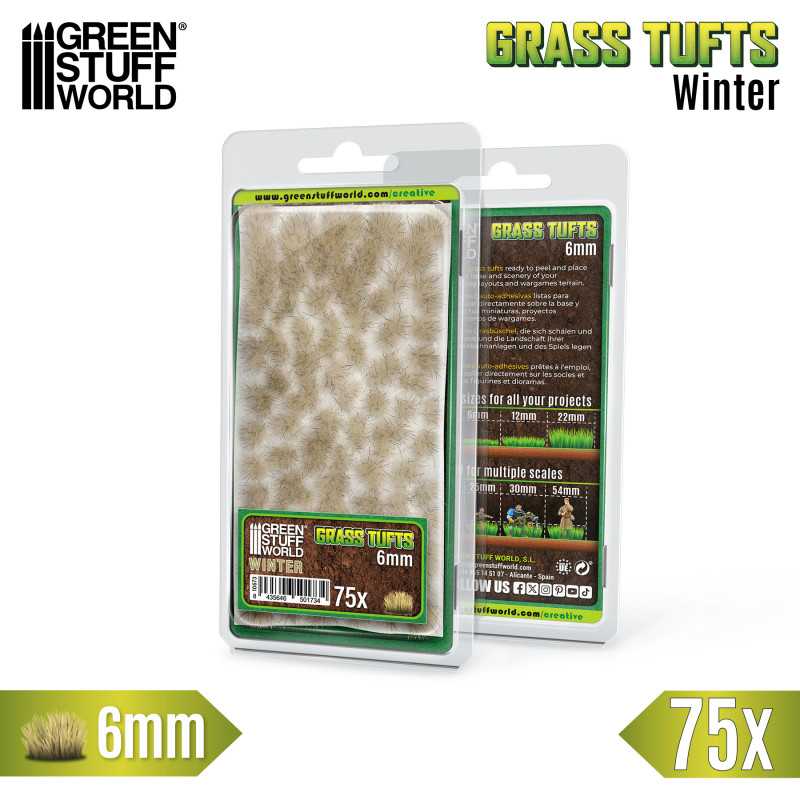 Grass Tufts 6mm - Winter - 10673