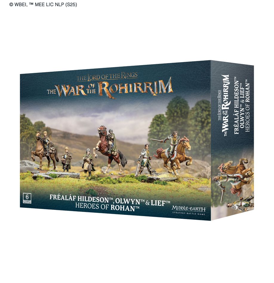 LoTR Frealaf Hildeson Olwyn and Lief Middle Earth Strategy Battle Game