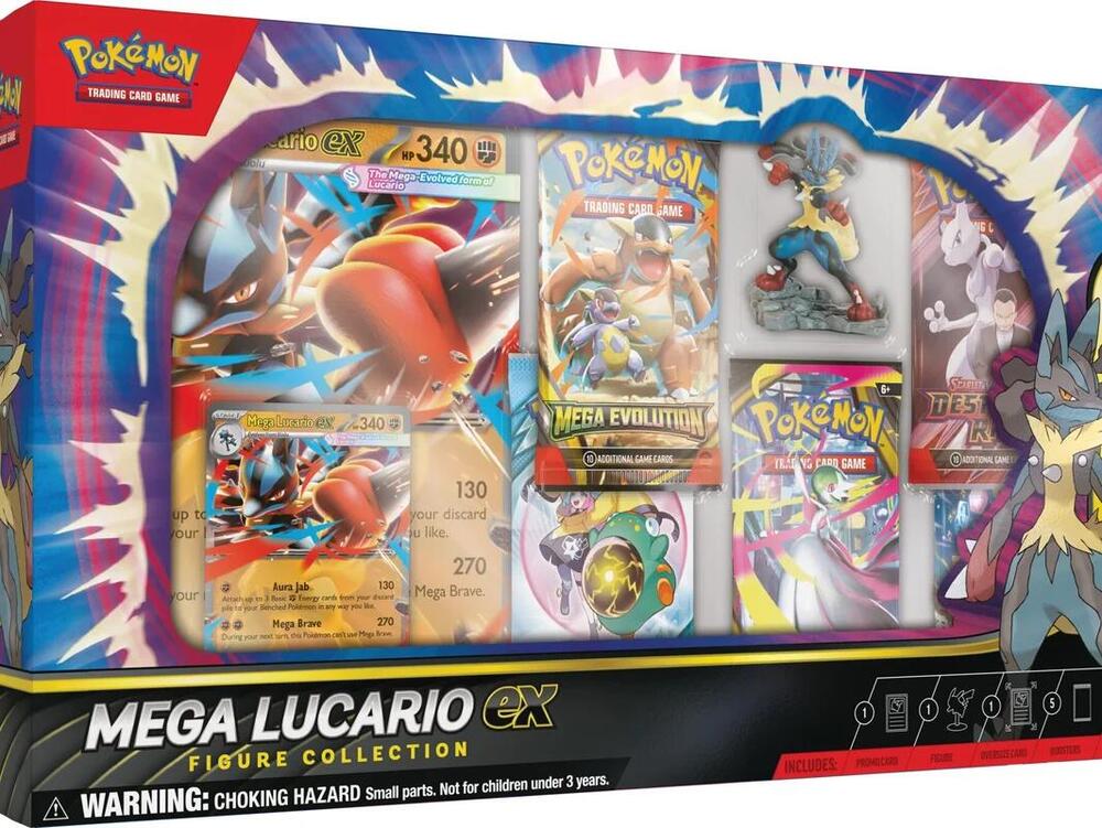 Pokémon TCG: Mega Lucario Ex Figure Collection
