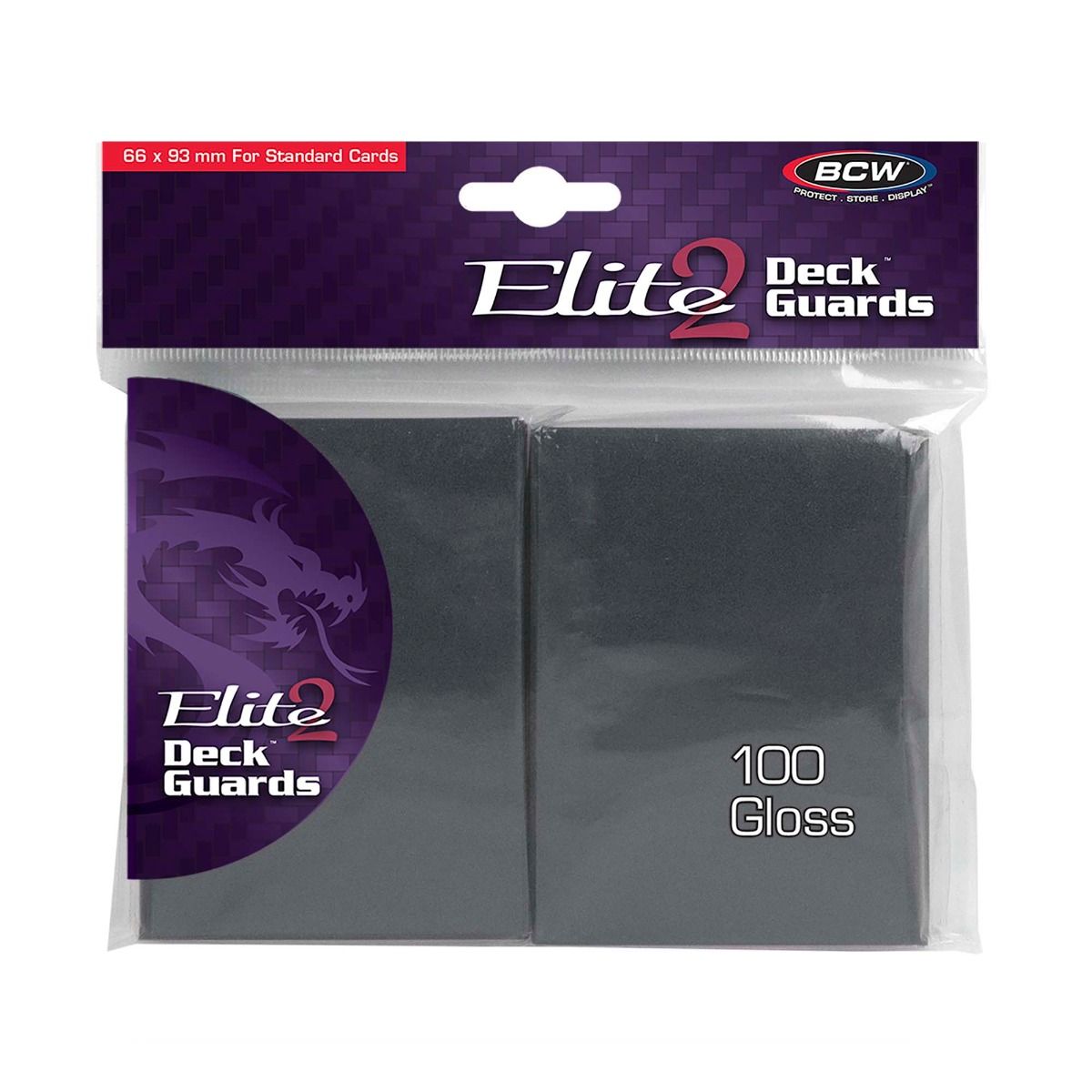 BCW Elite 2 Deck Guard 100 - Cool Gray Gloss