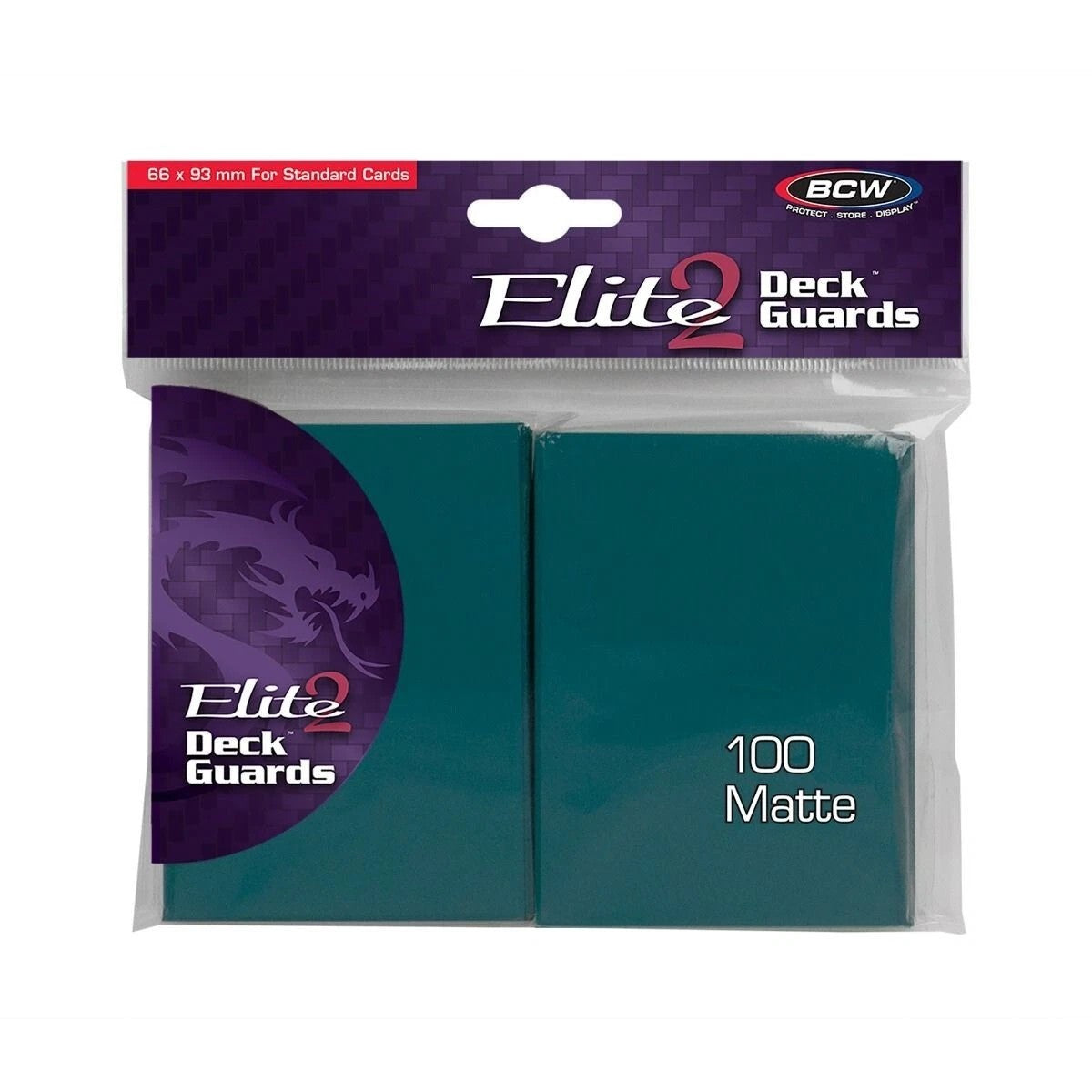 BCW Elite 2 Deck Guard 100 - Teal Matte