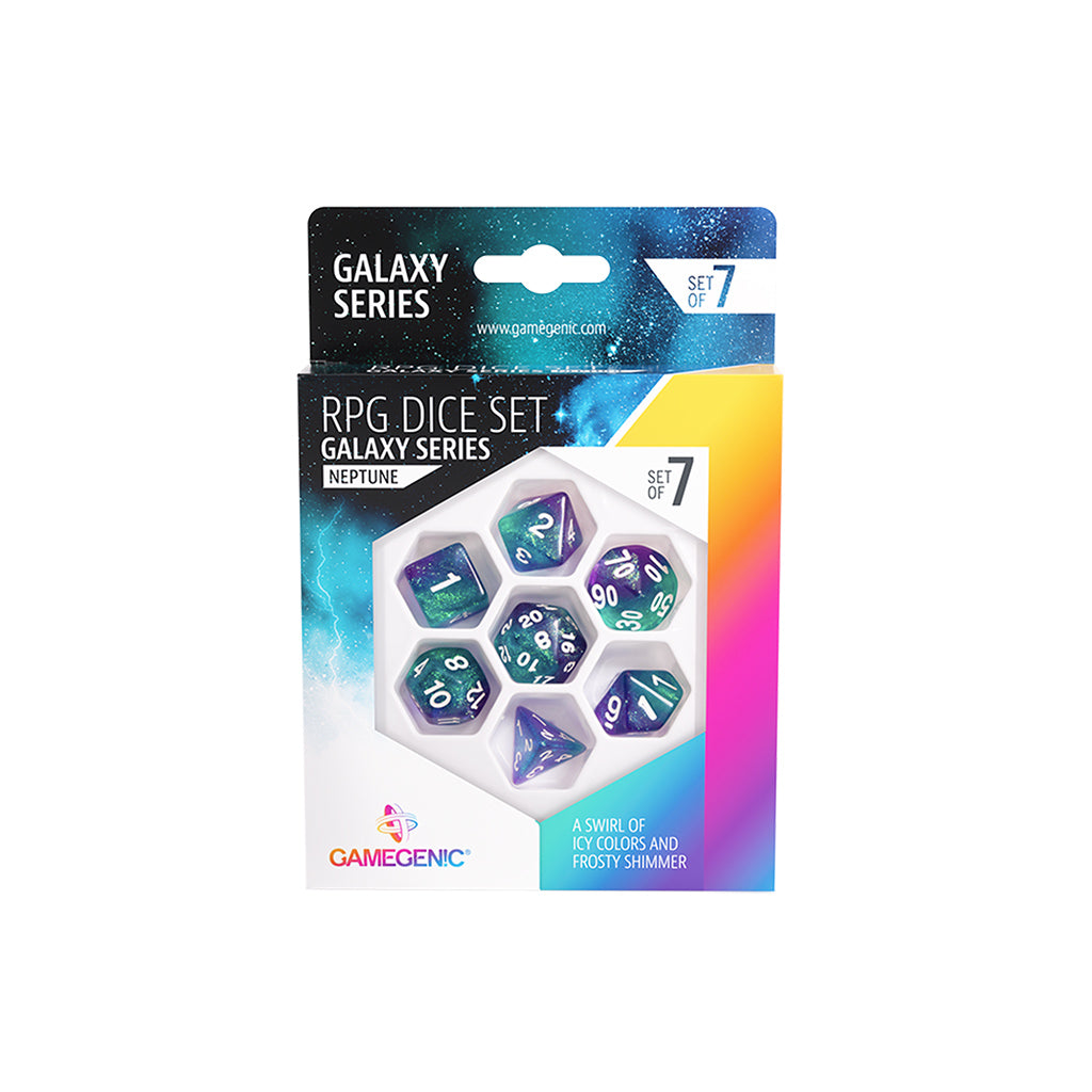 Gamegenic Galaxy Series - Neptune - RPG Dice Set (7)