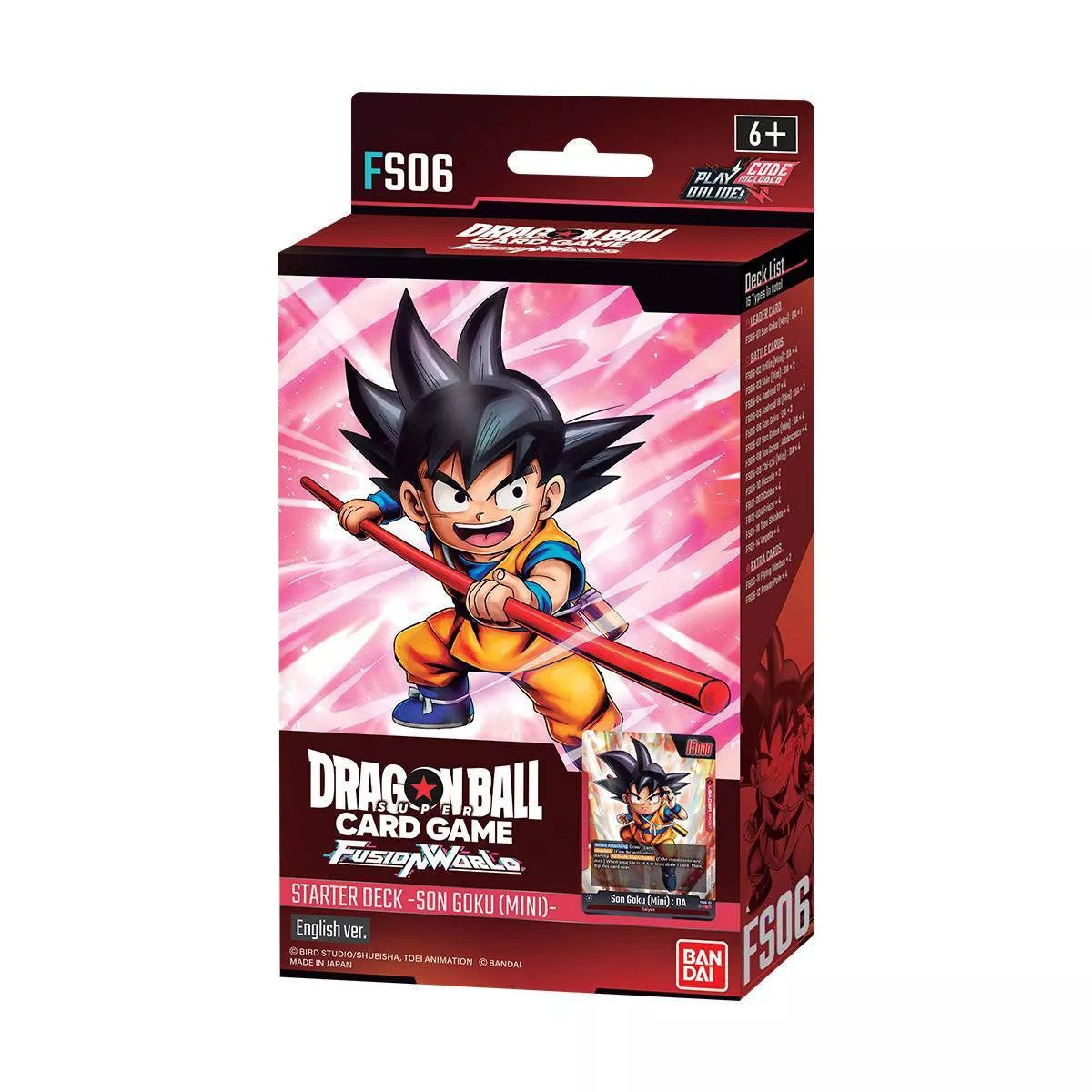 Dragon Ball Super Fusion World Starter Deck FS06 Son Goku (Mini)