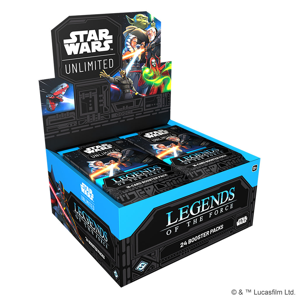 Star Wars Unlimited Legends of the Force Booster Display