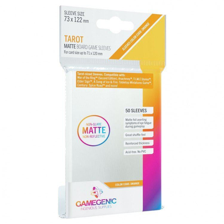 Gamegenic Matte Tarot Sleeves (72 x 122 mm) Color Code: Orange