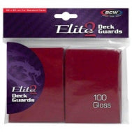 BCW Elite 2 Deck Guard 100 - Red Gloss