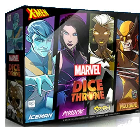 Marvel X-Men Dice Throne Box 1 Fighters (Wolverine, Iceman, Psylocke & Storm)