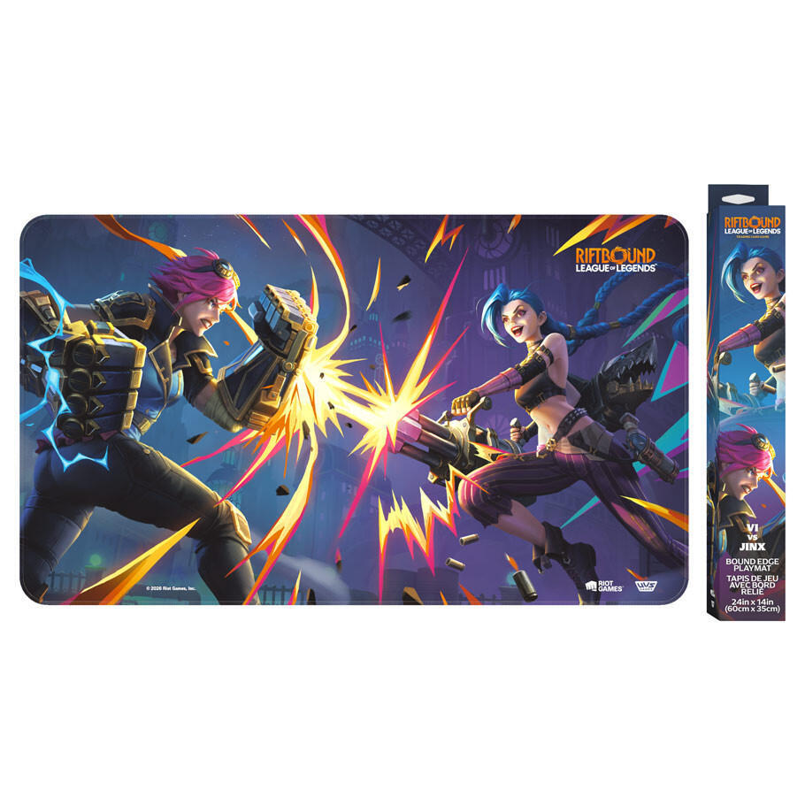 Riftbound: League of Legends TCG Vendetta Playmat - Vi Vs. Jinx