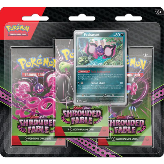 Pokémon TCG: Scarlet & Violet Shrouded Fable 3-Pack Blisters
