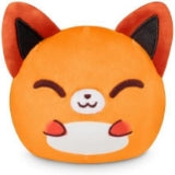 Teeturtle Plushiverse - 4 Inch Reversible Plushie - Cute Kawaii Orange and White Fox