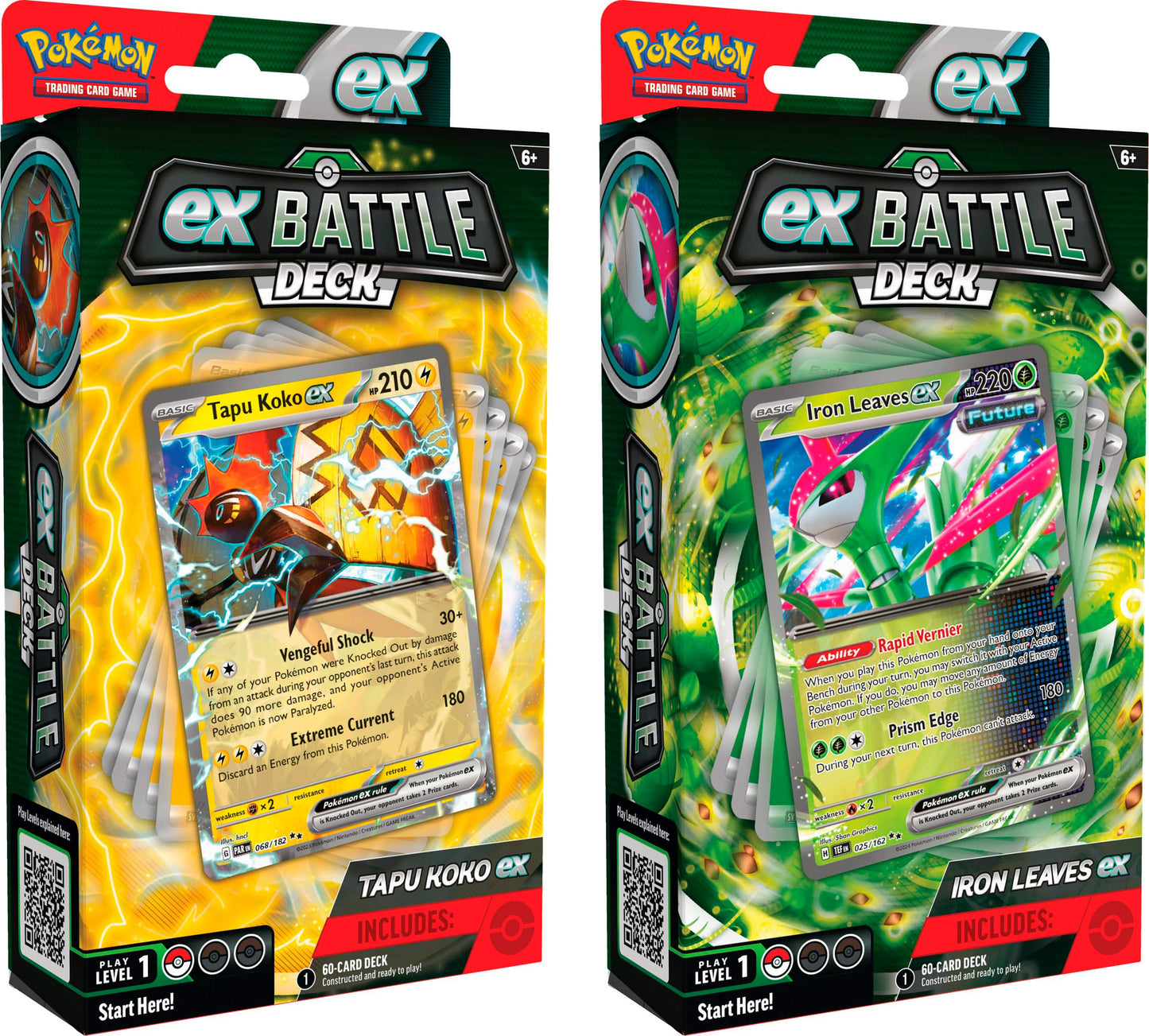 Pokemon TCG: Tapu Koko ex or Iron Leaves ex Battle Deck