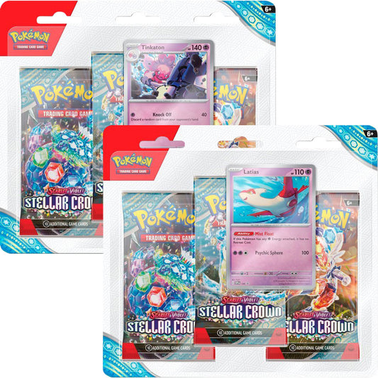 Pokemon TCG: Scarlet & Violet Stellar Crown Three Booster Blister