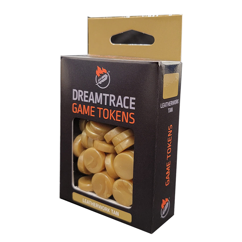 Dreamtrace Gaming Tokens: Leatherwork Tan