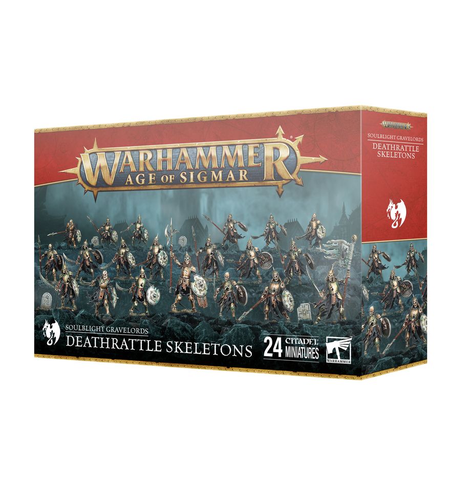 Games Workshop Warhammer AoS SOULBLIGHT GRAVELORDS DEATHRATTLE SKELETONS