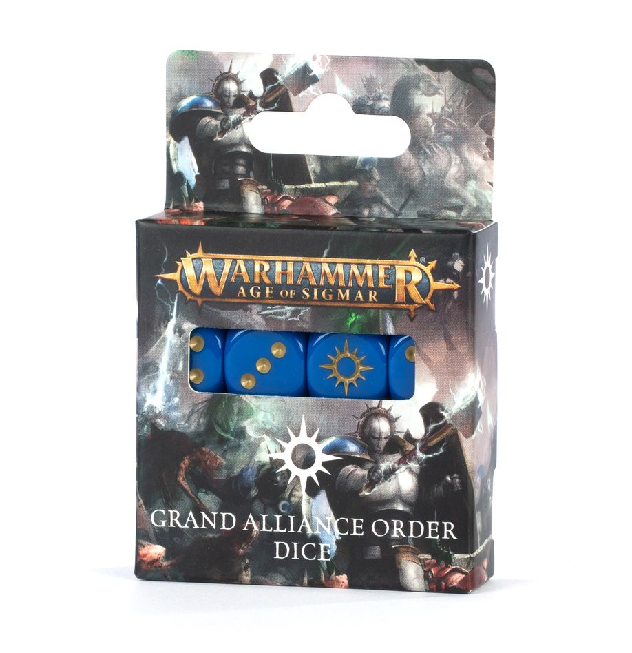 Games Workshop Warhammer AoS GRAND ALLIANCE ORDER DICE - NEW SEALED