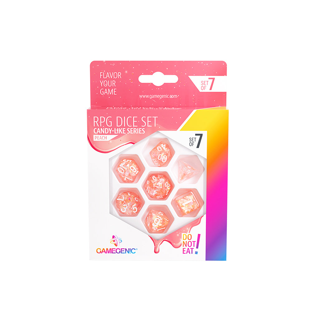 Gamegenic Candy-like Series - Peach - RPG Dice Set (7pcs)