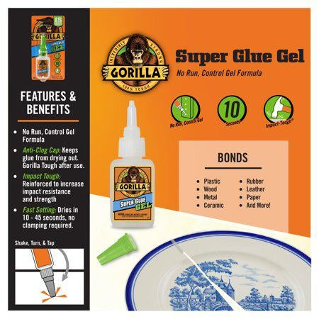 Gorilla Super Glue Clear Gel