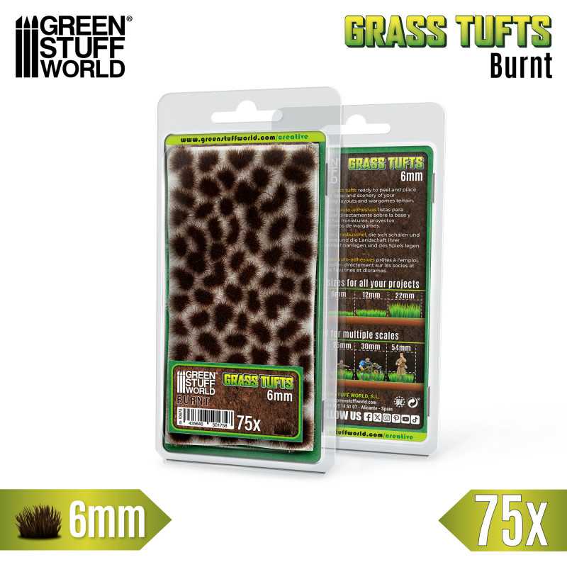 Grass Tufts 6mm - Burnt Brown