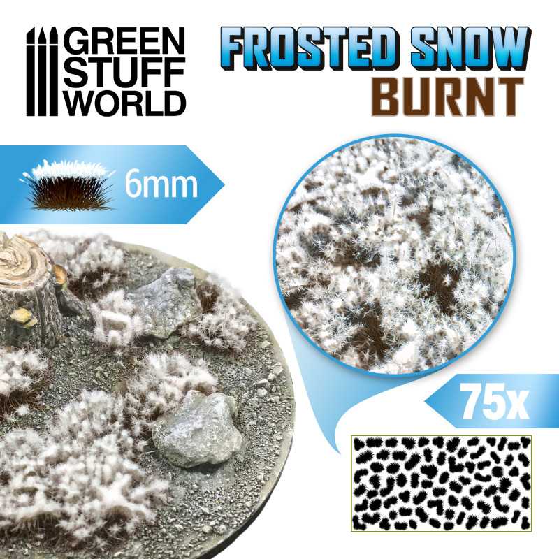Shrubs Tufts 6mm Frosted Snow – Burnt