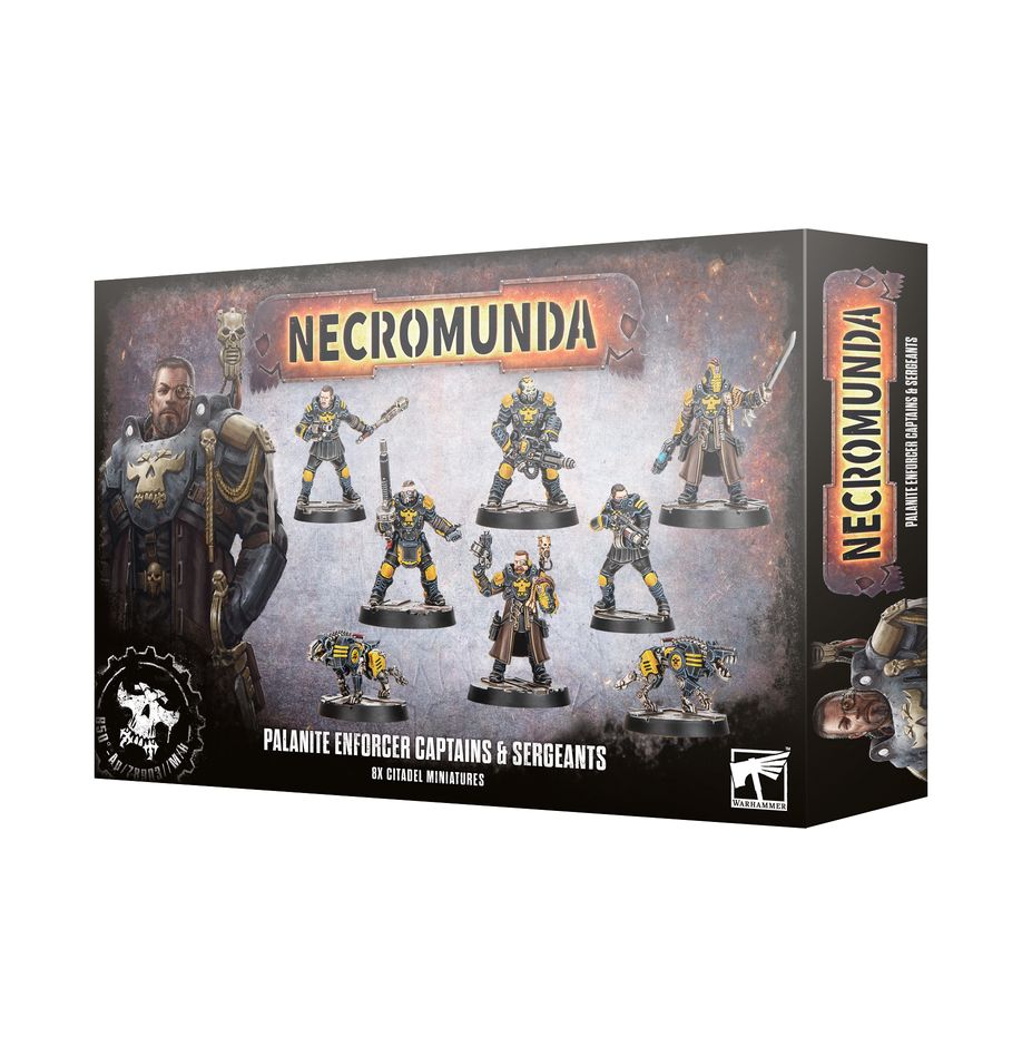 Games Workshop Necromunda PALANITE ENFORCER CAPTAINS & SERGEANTS - NEW SEALED