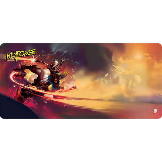 Keyforge Aember Skies X-Wide Playmat: Brobnar - Brunx & Bongle