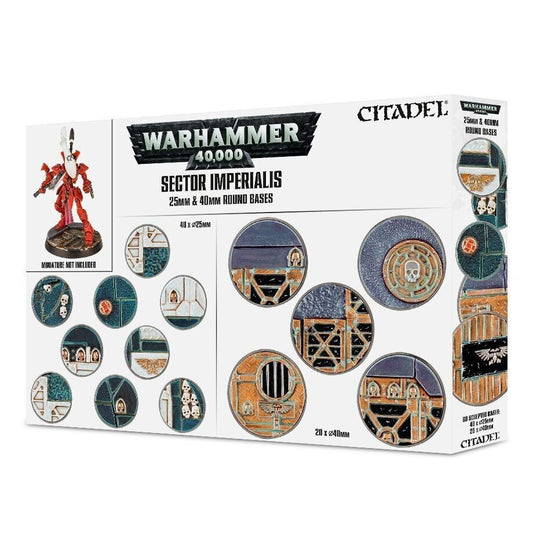 Citadel Sector Imperialis 25MM & 40MM Round Bases