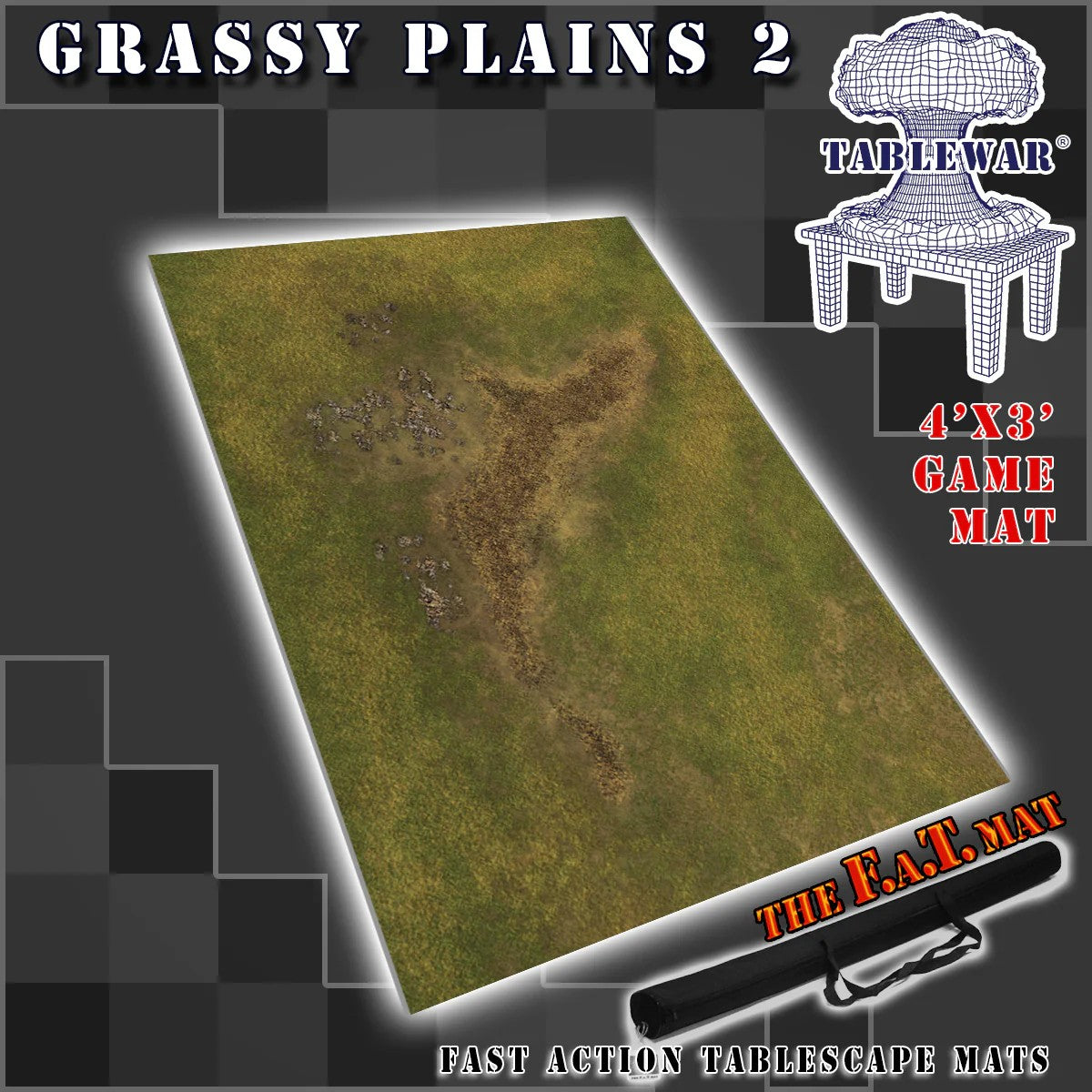 F.A.T Mat - 4'x3' - Grassy Plains 2