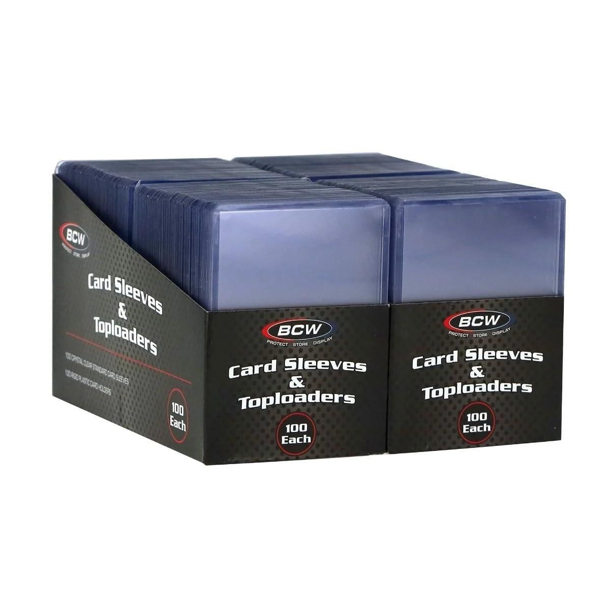 BCW Card Sleeve and Toploader Combo Pack 200 Count
