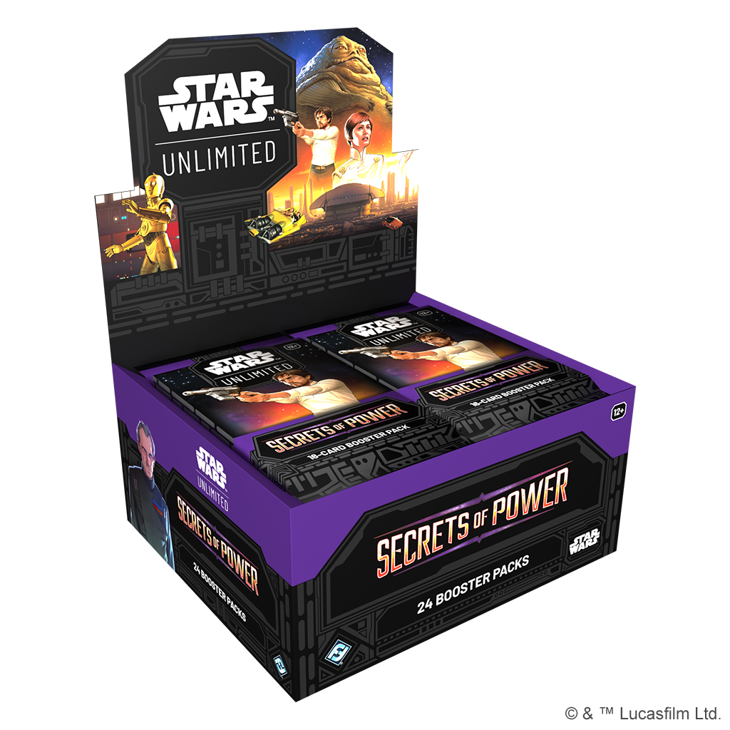 Star Wars: Unlimited Secrets of Power Booster Display