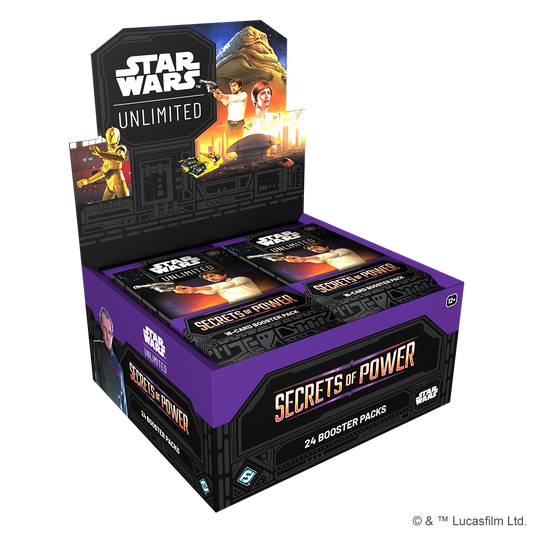 Star Wars: Unlimited Secrets of Power Booster Display