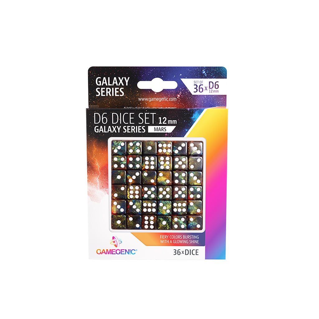 Gamegenic Galaxy Series - Mars - 12mm D6 Dice Set (36pcs)