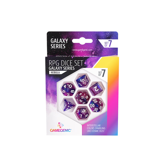 Gamegenic Galaxy Series - Nebula - RPG Dice Set (7pcs)