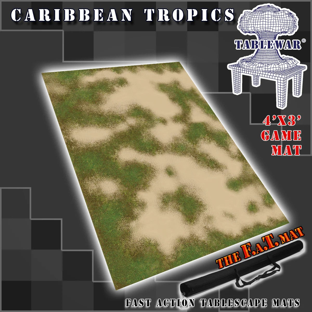 F.A.T Mat - 4'x3' - Caribbean Tropics