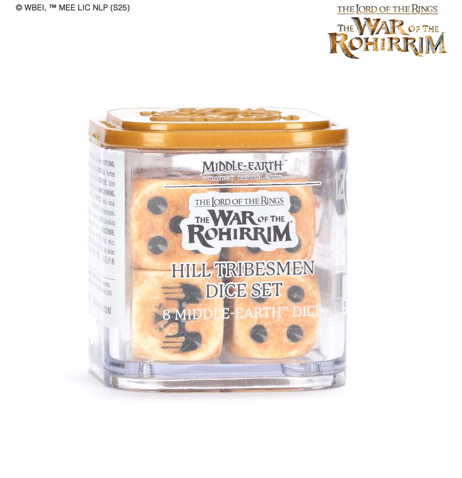 LoTR Hill Tribesmen Dice Set Middle Earth Strategy Battle Game