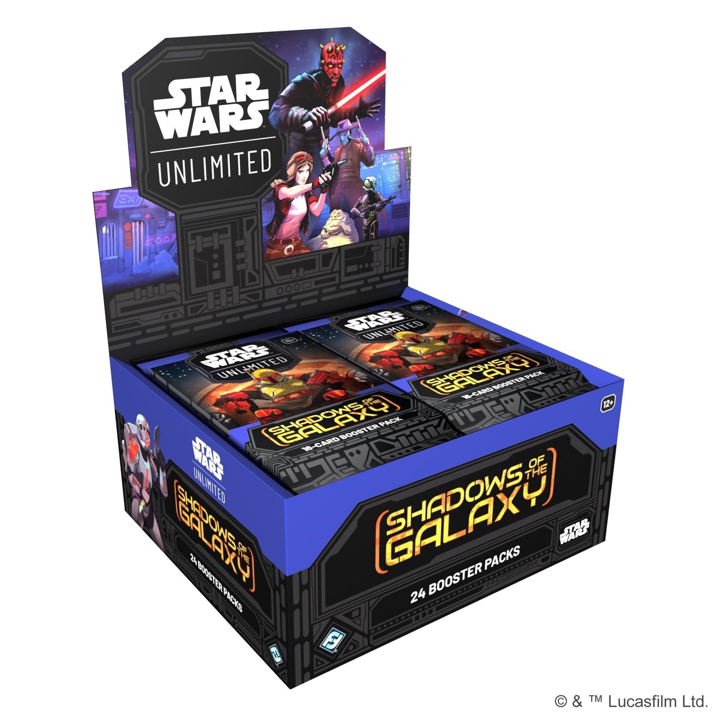 Star Wars Unlimited Shadows of the Galaxy Booster Display (Set of 24 Booster Packs)