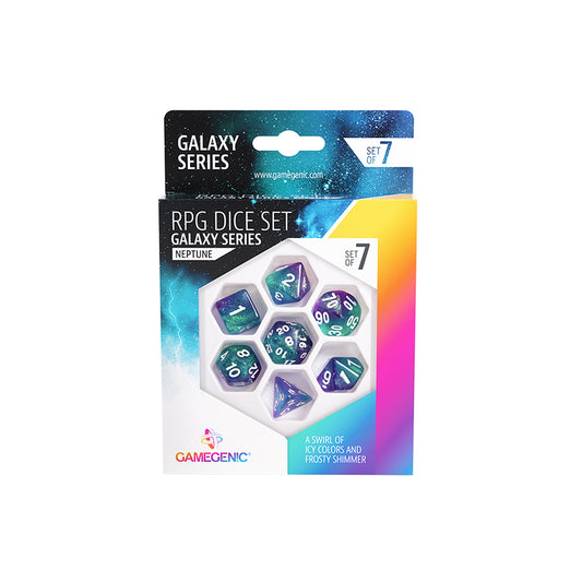Gamegenic Galaxy Series - Neptune - RPG Dice Set (7)