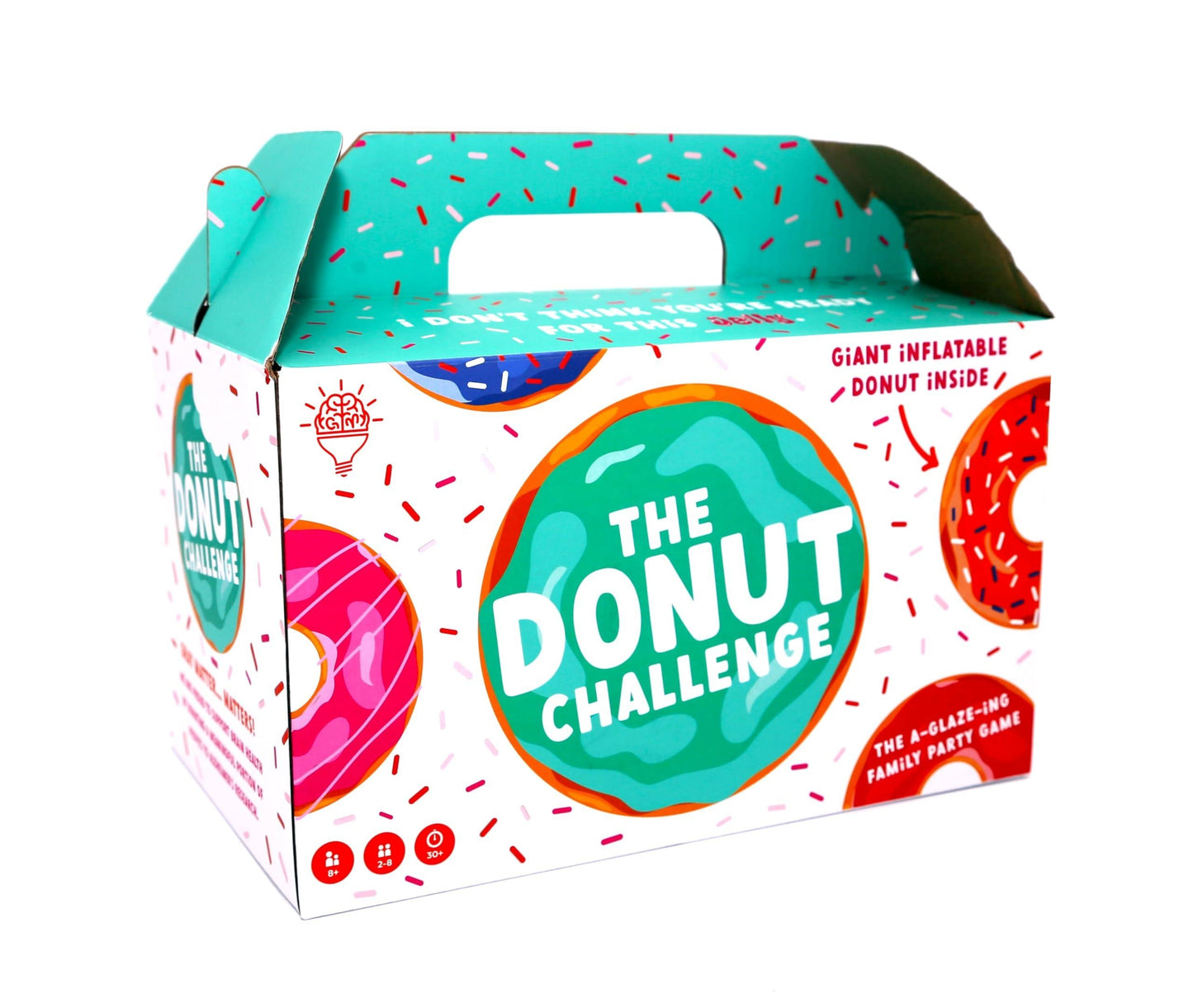 The Donut Challenge | Easy to Play Family Fun Night Game Activity | Easy to Learn Family Tabletop Board Game for Kids & Adults for 2 to 8 Players | Family Party Game