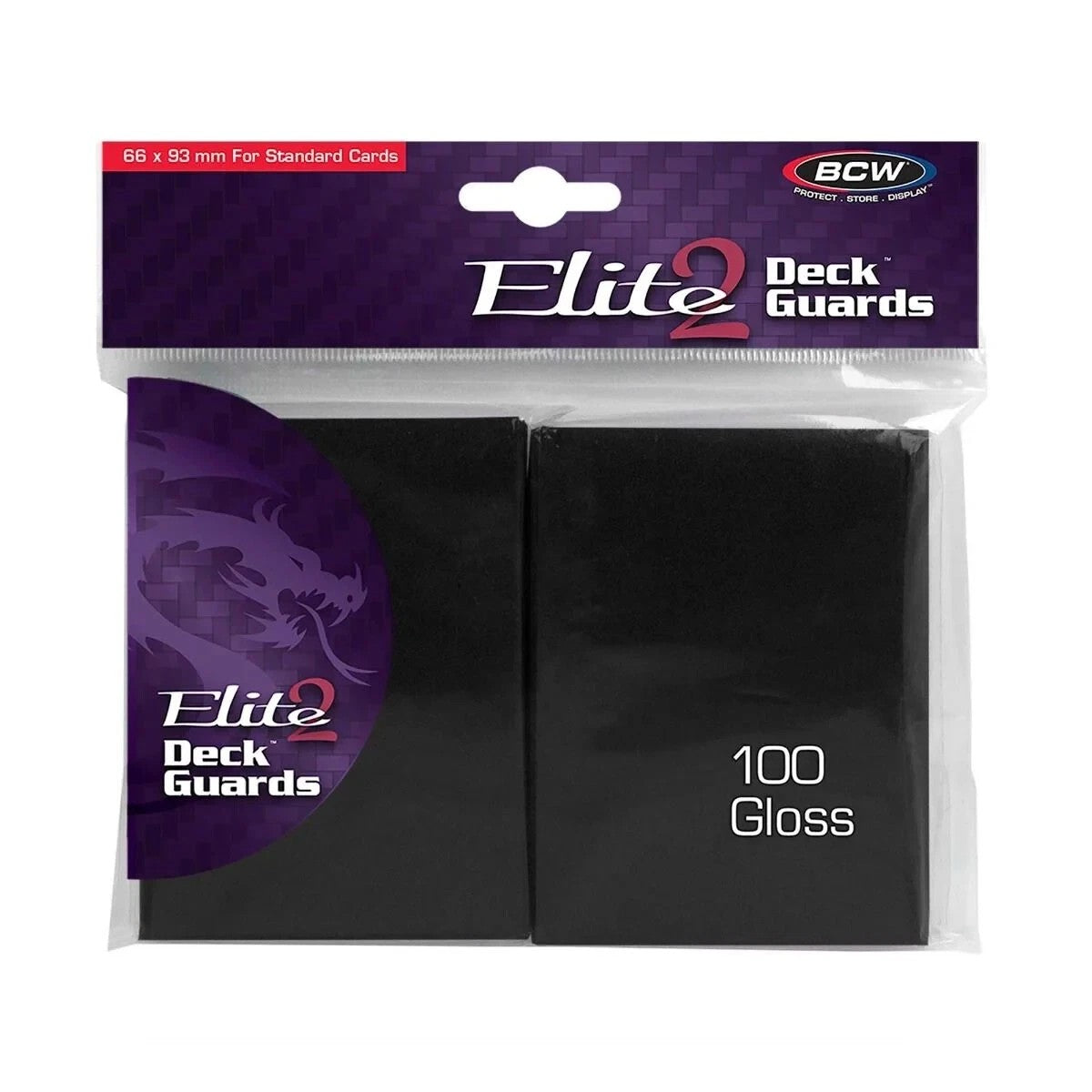 BCW Elite 2 Deck Guard 100 - Black Gloss