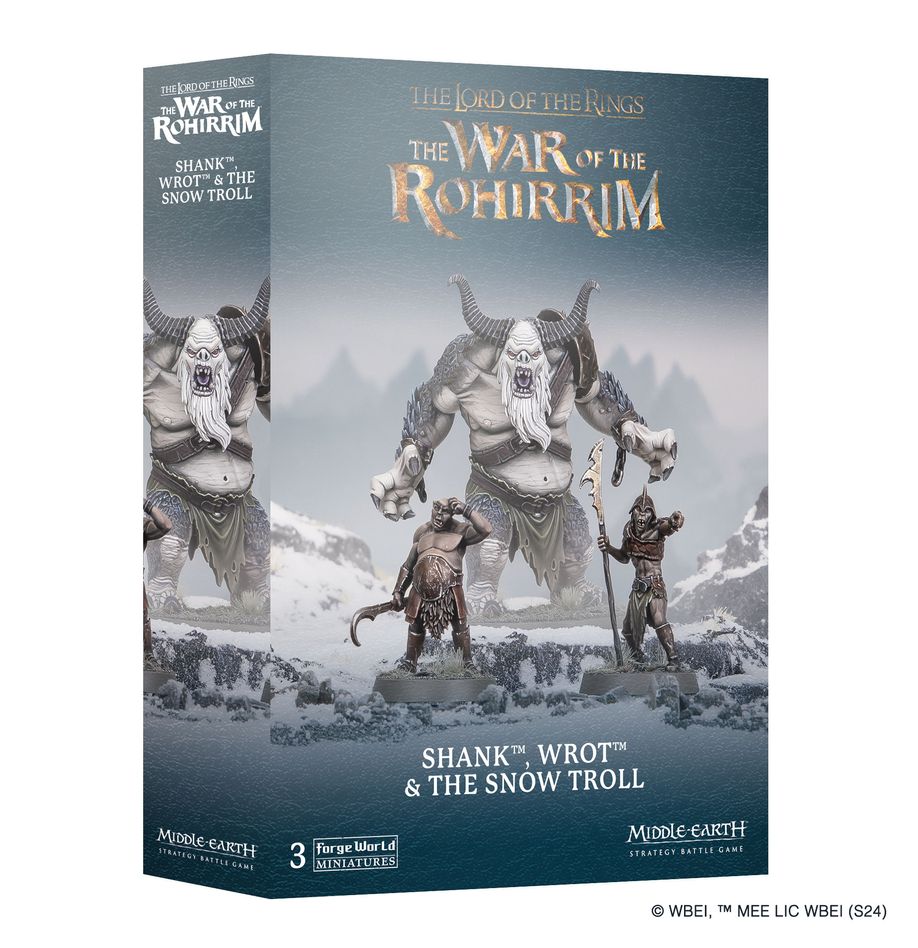 LoTR Shank, Wrot & The Snow Troll Middle Earth Strategy Battle Game