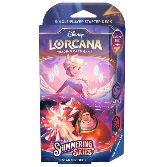 Disney Lorcana TCG: Shimmering Skies Amethyst & Ruby Starter Deck
