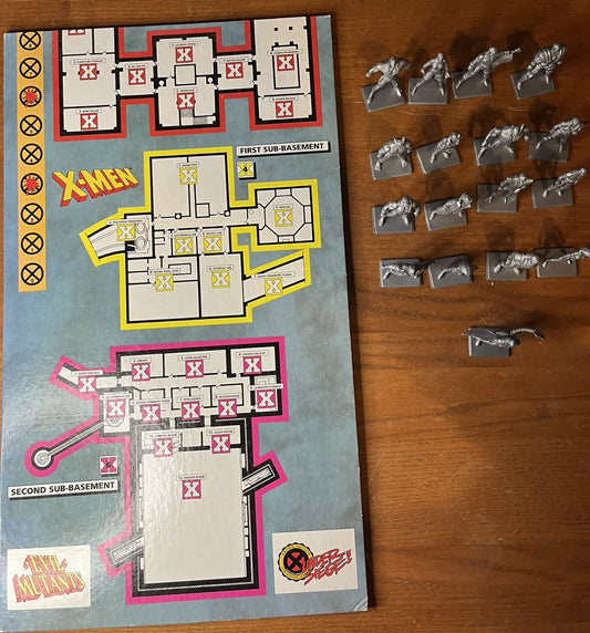 X-Man Under Siege! Board Game with Figures
